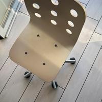 Sgabello con rotelle