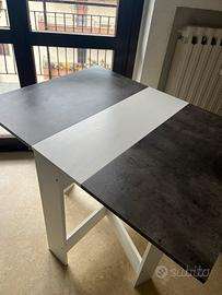 Tavolo a ribalta salvaspazio moderno – Bicolore