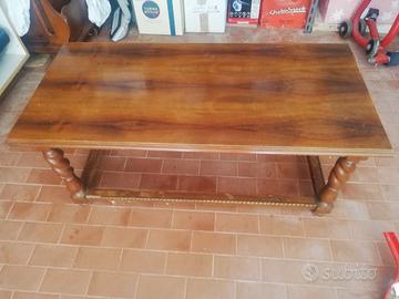 Tavolino da salotto in legno massello 