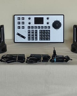 2x PTZOPTICS STREAMING Telecamere  + IP Controller