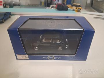 modellino fiat 600d 1960 grigio scuro 654 1/43 bru