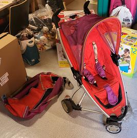 Passeggino ripiegabile con borsa per trasporto