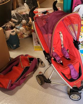 Passeggino ripiegabile con borsa per trasporto