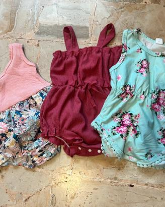 ABBIGLIAMENTO ESTIVO NEONATA BAMBINA 12/18 mesi