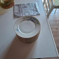 Servizio da 14 Piatti Fiori Blu 