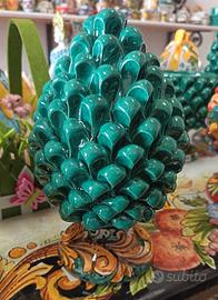 Pigna smaltata, H 20cm, ceramica di Caltagirone 