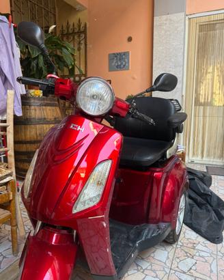 Scooter elettrico 3 ruote per anziani  – Rosso