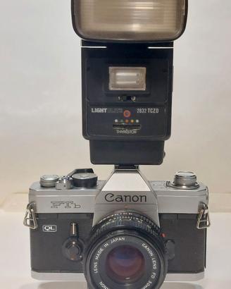CANON FTb QL + 50 mm + FLASH