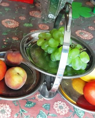 alessi  portafrutta  3 ripiani in acciaio inox