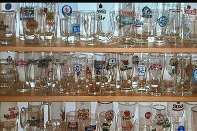 Collezione bicchieri birra.