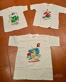 Kinder tre magliette T-shirt, banda bidon ferrero