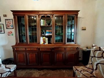 credenza con vetrina 