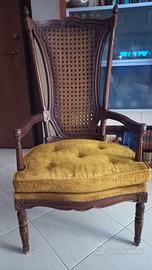 sedia poltrona a schienale alto