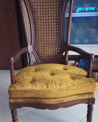 sedia poltrona a schienale alto