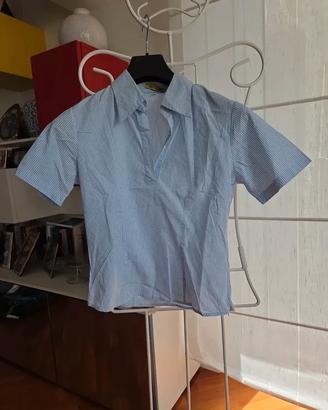 Fresca camicia da donna in cotone taglia 42