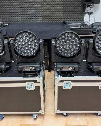 Wash V-Show zoom LED 37x15W RGBW 4in1 + Flightcase