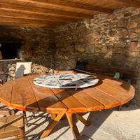 Tavolo in Abete rotondo da esterno