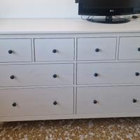 HEMNES

Cassettiera con 8 cassetti, mordente bianc