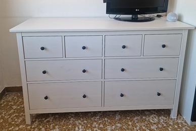 HEMNES

Cassettiera con 8 cassetti, mordente bianc