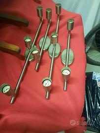 4 portafaretti metallo