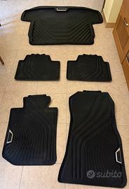 Set tappeti gomma + Vasca baule Originali BMW