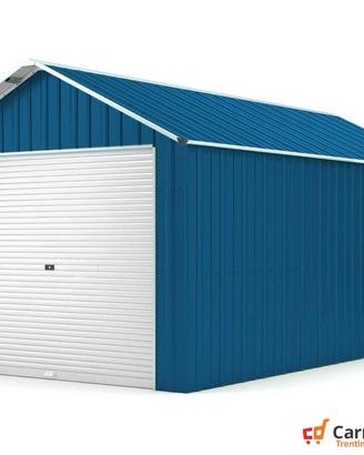 Capanno container box 360x762cm serranda blu