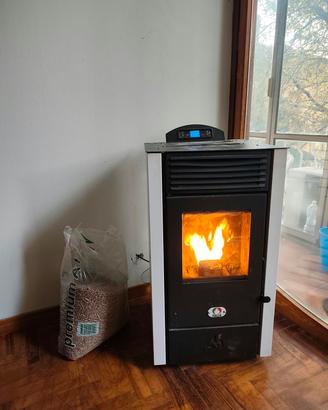 stufa pellet italcanini come nuova 