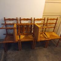 Sedie in legno 6+1 