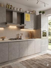 CUCINA COMPONIBILE GRIGIO CEMENTO ***NUOVa***