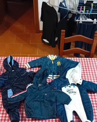 4 giubbotti bambino 3/6 mesi.