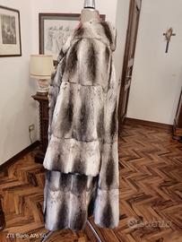 Pelliccia vintage di cincilla puro