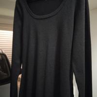 Maglia nera maniche lunghe nuova