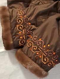 Luisa Spagnoli giaccone con vero Visone 