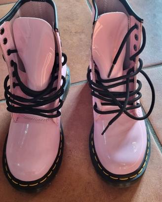 Dr Martens  stivaletto pelle vernice rosa nr 37