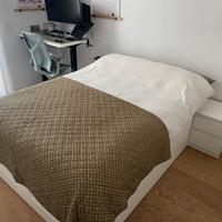 Letto contenitore IKEA BRIMNES 140x200 + materasso