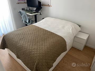 Letto contenitore IKEA BRIMNES 140x200 + materasso