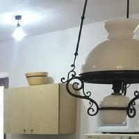 lampada da soffitto stile 900 con saliscendi