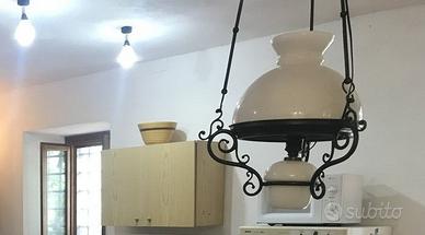 lampada da soffitto stile 900 con saliscendi