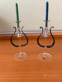 Mini Portacandele in vetro soffiato