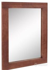 Specchio con cornice noce