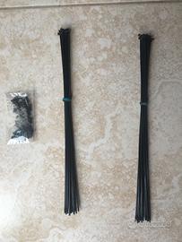 32 Raggi USATI 14G (2mm) NERI per ruota MTB 29