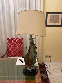 Lampada antica in bronzo