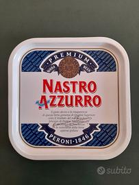 Vassoio pubblicitario Birra Peroni Nastro Azzurro