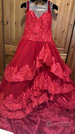 Abito A.A couture rosso tg 44
