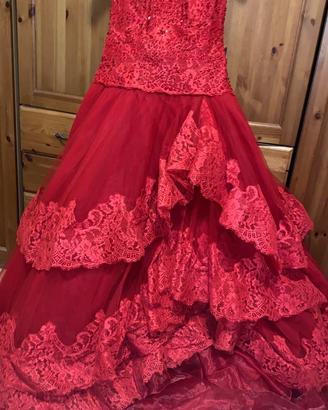 Abito A.A couture rosso tg 44