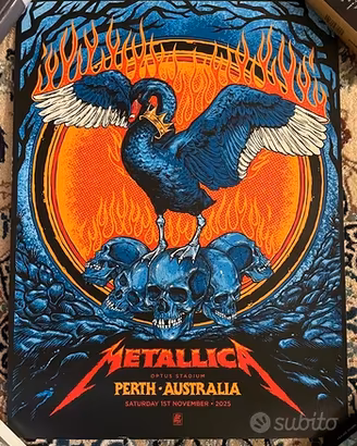 Metallica M72 WT - Pop Up Poster Perth Numbered