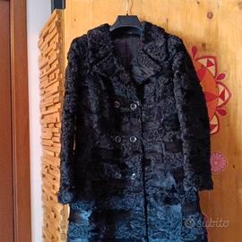 cappotto di pelliccia sartoriale anni 60 