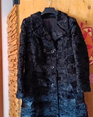 cappotto di pelliccia sartoriale anni 60 