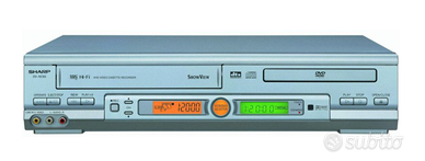 SHARP DV-NC65S registratore combo VHS lettore DVD