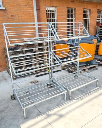 2 espositori cassette frutta e verdura usati